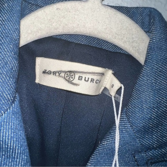 Tory Burch Raw Denim Blazer - Picture 6 of 9